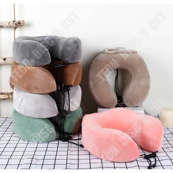 TD® U-formad kudde, tupplurskudde, städad nacke, nackkudde, flygresor, bärbar, långsam rebound, Memory Foam
