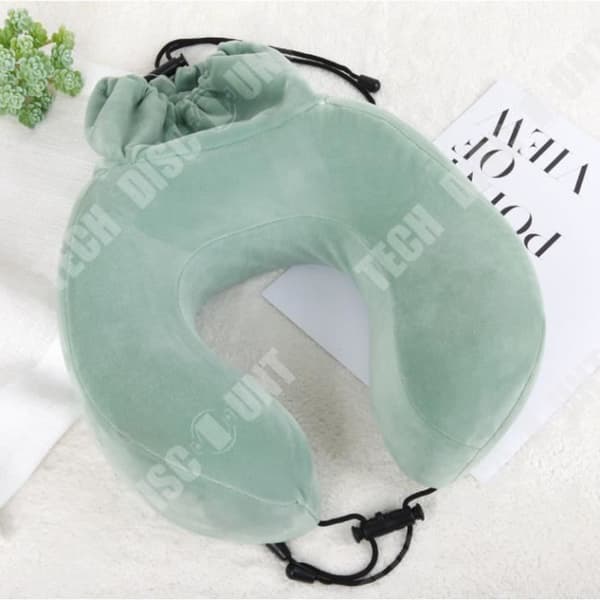TD® U-formad kudde, tupplurskudde, städad nacke, nackkudde, flygresor, bärbar, långsam rebound, Memory Foam