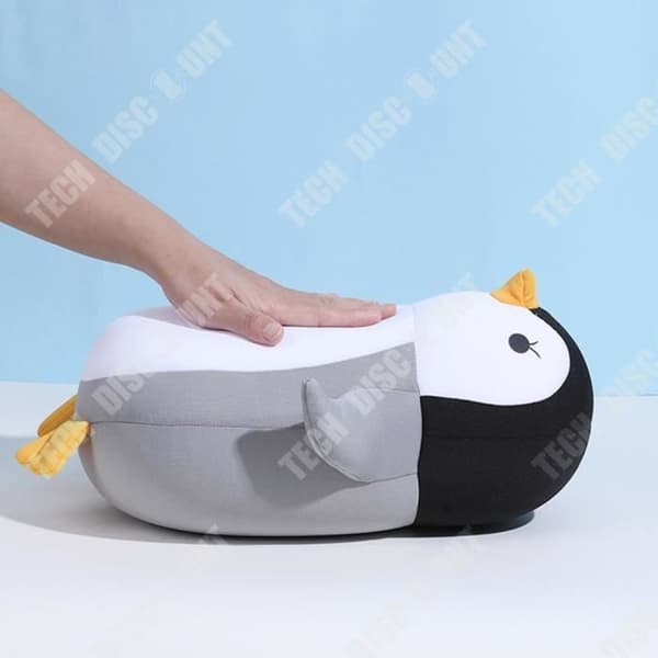 TD® U-formad kudde Tecknad Penguin Form Avslappning Cervikal Nackhals Resor Flygplan Bil Skum Viltdyna