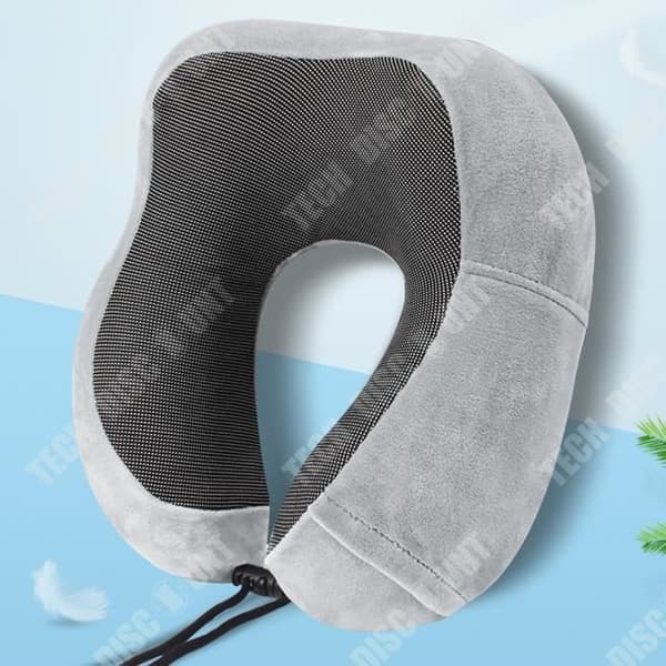TD® Memory Foam U-formad kudde Magnetisk tyg Rese Nackkudde Bärbar nackkudde