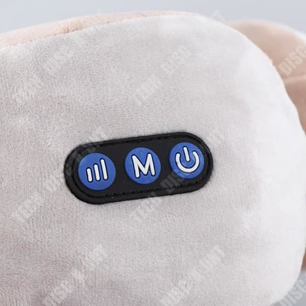 TD® Bärbar Uppladdningsbar U-formad massagekudde cervikal ryggrad Massager Varm kompress nackkudde Hem