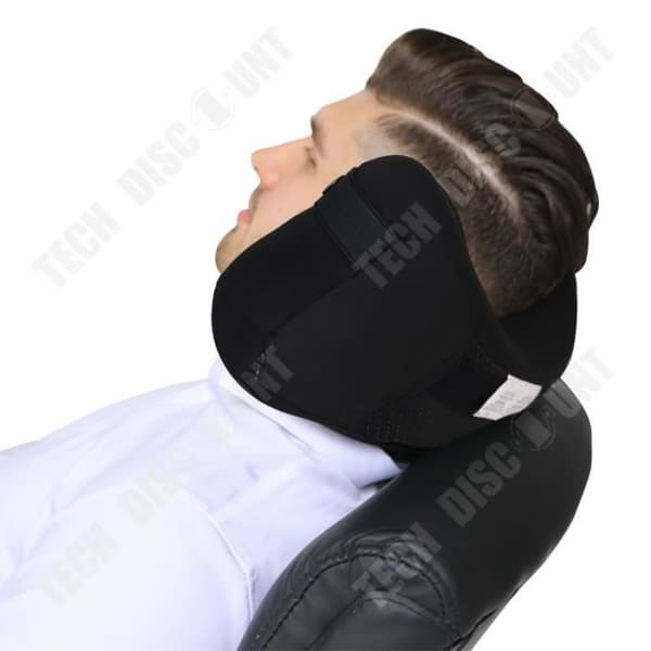 TD® U-formad kudde Memory Foam Avslappning Komfortkudde Nacke Cervikal Resor Utomhus Bil Flygplan Svart