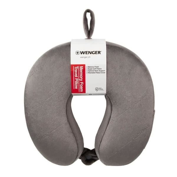Resevekudde i minnesskum - WENGER - TAS007156 - Grå
