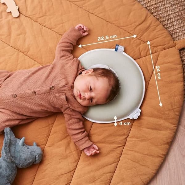 Babynackstöd - BABYMOOV - Cosyhead - Babymorfologi - Oeko-Tex-certifierad ekologisk bomull - Fresh Sage Green