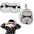 Miniatyrbild 1 av 4: Restazz den ursprungliga 2-i-1 plysch stormtrooper resekudde med Puckator ögonmask - vit - 4,5x14x9,5 cm