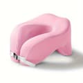 Miniatyrbild 2 av 2: Ergonomisk Minnesskum U-formad Kudde, Justerbart Rem, Hypoallergeniskt Överdrag,rosa