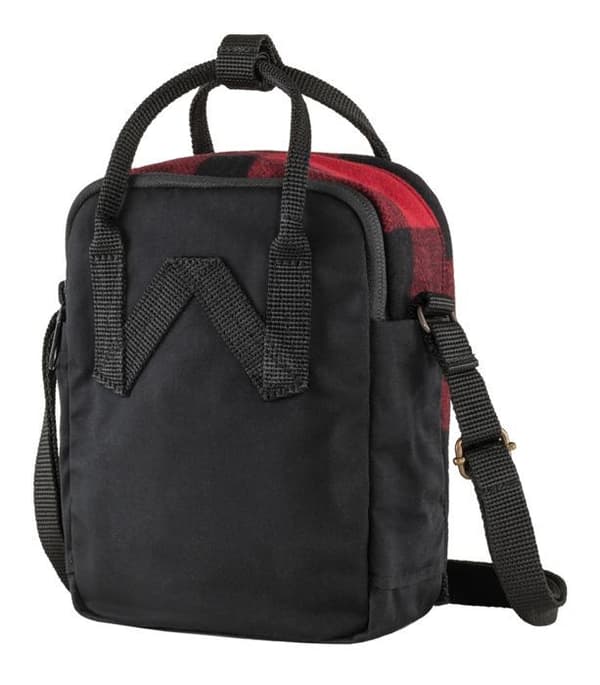 Axelväska - Fjällräven - Kånken Re-Wool Sling - Röd / Svart - 16x20x7 cm - Unisex
