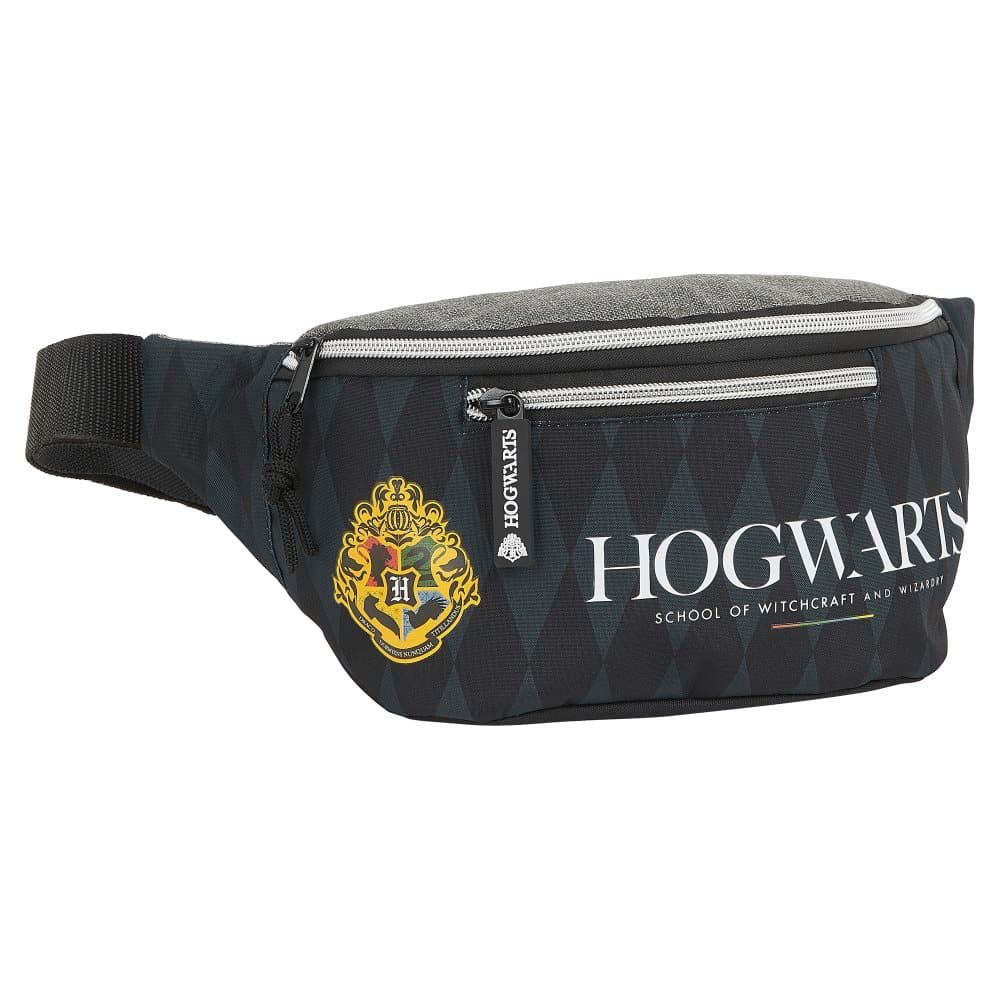 Midjeväska Harry Potter Hogwarts Svart Grå (23 x 12 x 9 cm)