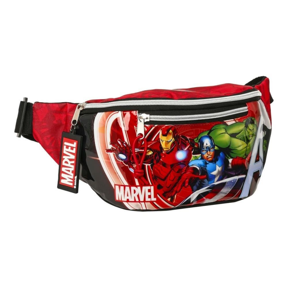 Midjeväska The Avengers Infinity Röd Svart (23 x 12 x 9 cm)