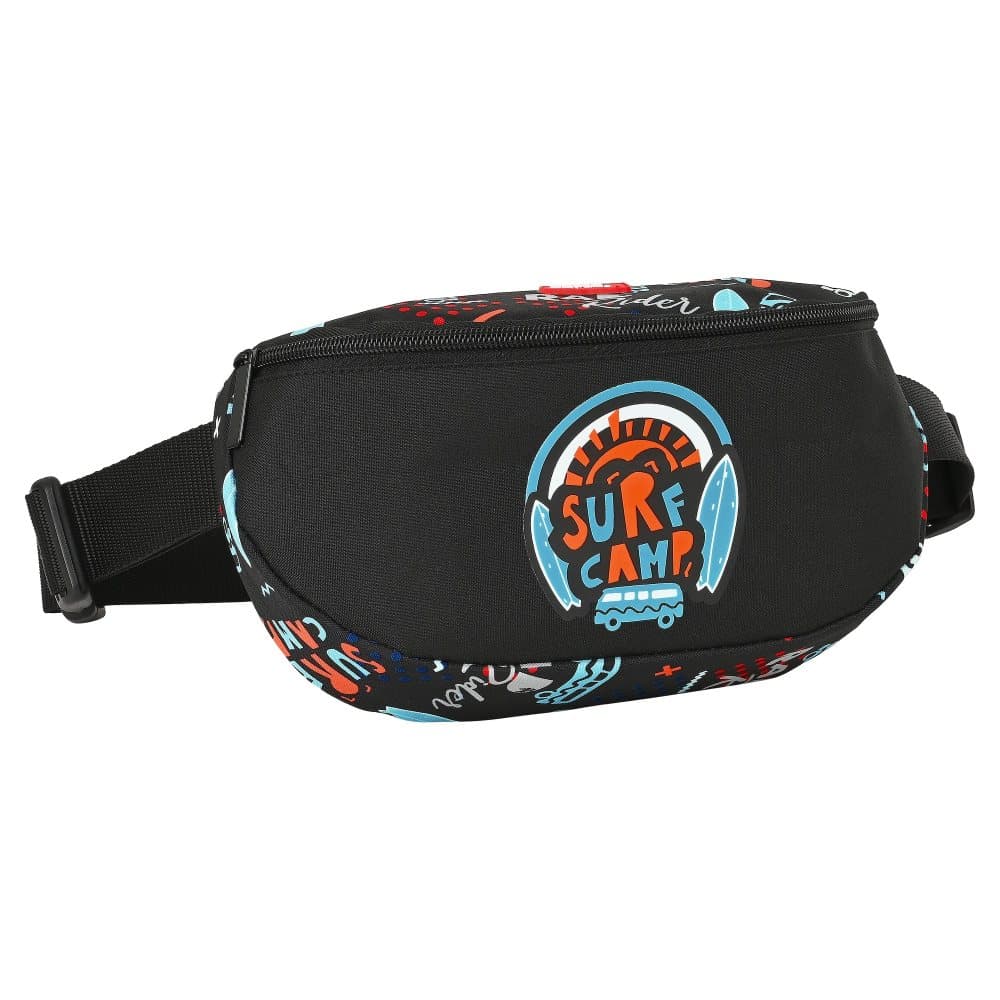 Midjeväska Safta Surf Camp Svart Orange Ljusblå (23 x 14 x 9 cm)