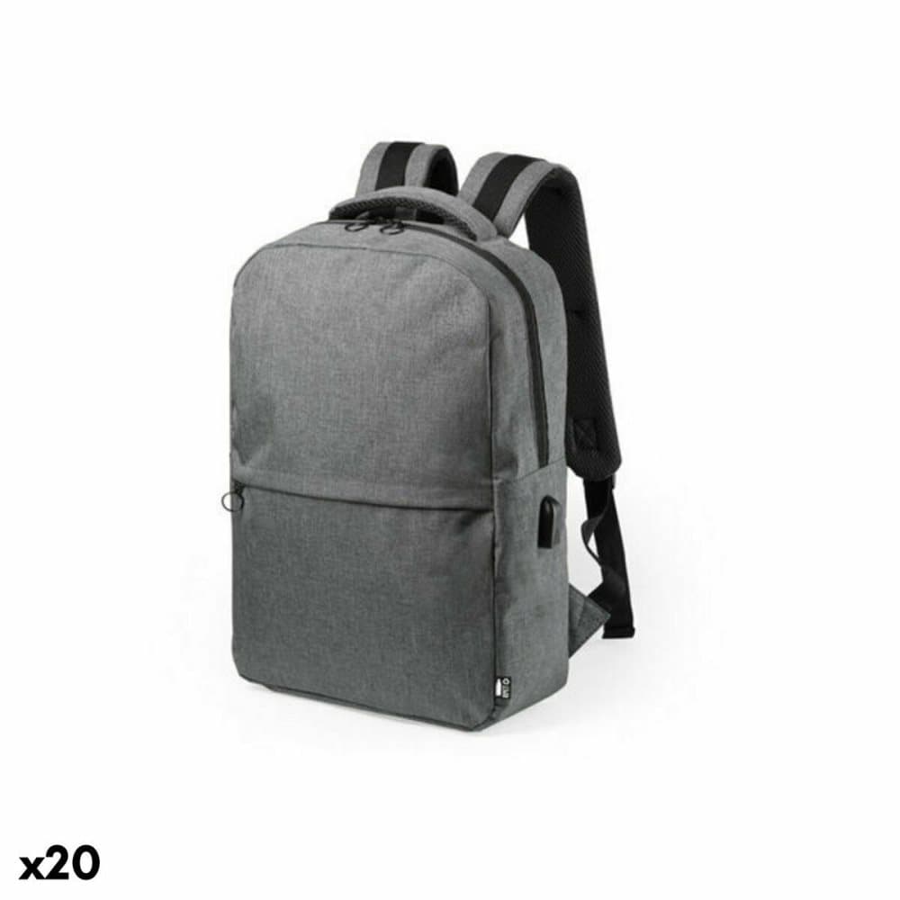 Ryggsäck för surfplatta med USB uttag 146451 (20 antal) - Grå