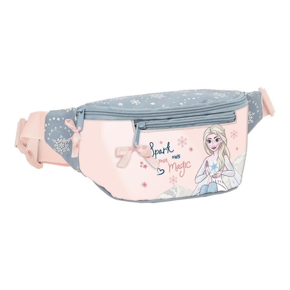 Midjeväska Frozen II Magical Seasons Grå Rosa (23 x 12 x 9 cm)