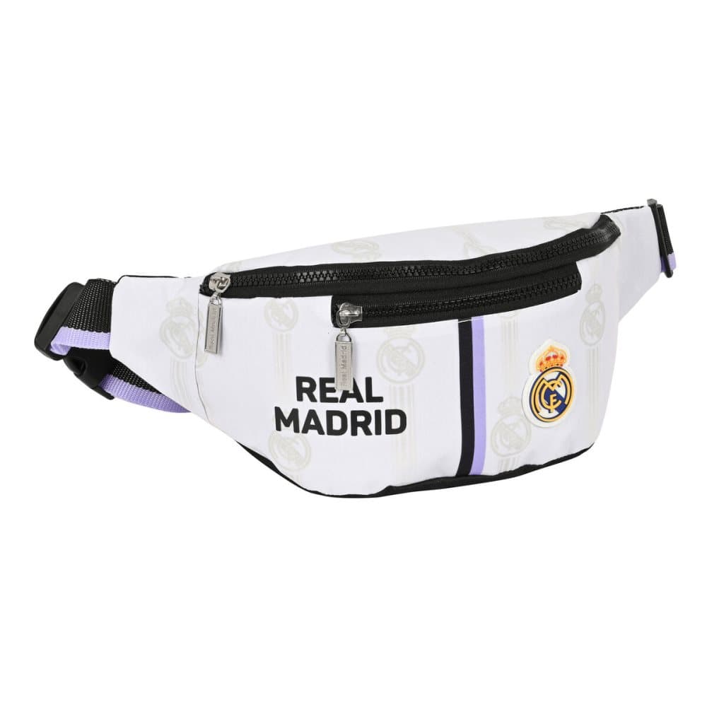 Midjeväska Real Madrid C.F. Svart Vit (23 x 12 x 9 cm)