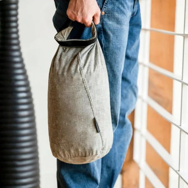 Boundary Hemp Laundry Bag -pyykkipussi, harmaa