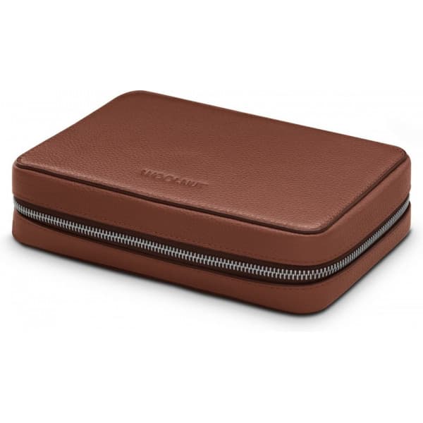 Woolnut Leather Tech Organizer - tilbehørstaske, konjakk
