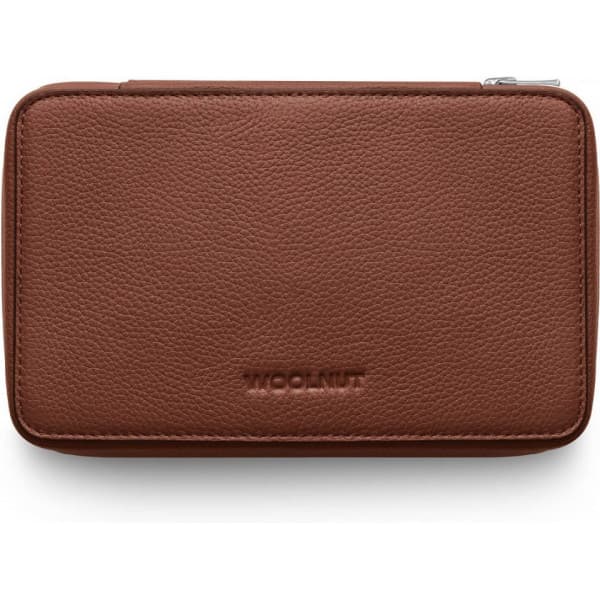 Woolnut Leather Tech Organizer - tilbehørstaske, konjakk