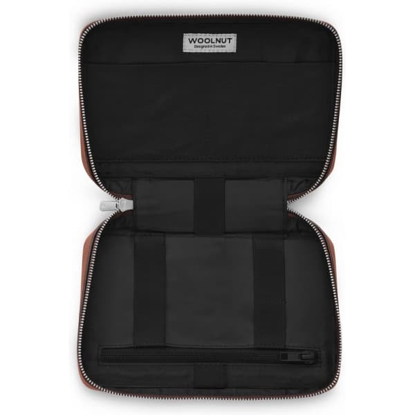 Woolnut Leather Tech Organizer - tilbehørstaske, konjakk