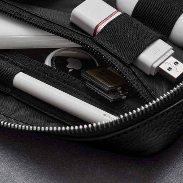 Woolnut Leather Tech Organizer - tilbehørstaske, sort