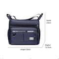 Miniatyrbild 2 av 4: Män One Shoulder Messenger Bag Stor Kapacitet Casual Fashion Messenger Bag - Blå