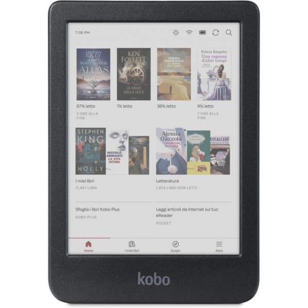 Kobo Clara Colour 6" -e-boglæser, sort Sort