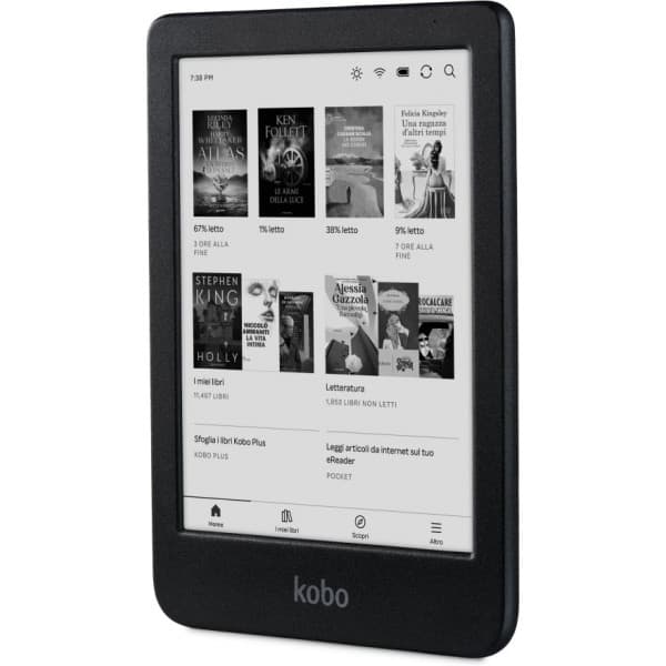 Kobo Clara BW 6" -e-boks läsare, svart