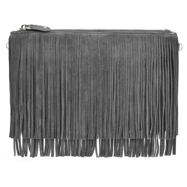 Fransarväska - Mightypurse - Grå - Mocka - Batteri 4000mAh - Justerbar axelrem