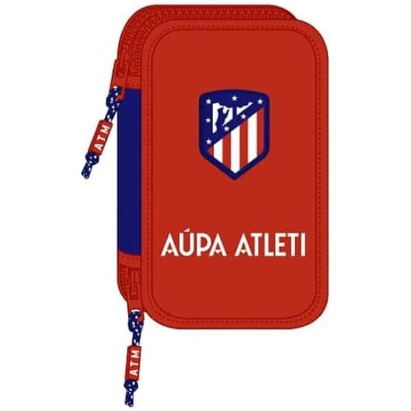 Pennfodral - SAFTA - Atlético Madrid - Röd och Marinblå - 28 delar - Blixtlås