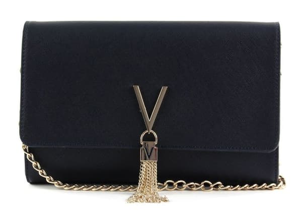 Pochette - VALENTINO - Divina SA - Blå - 100% polyuretan - Axelremsväska kvinna