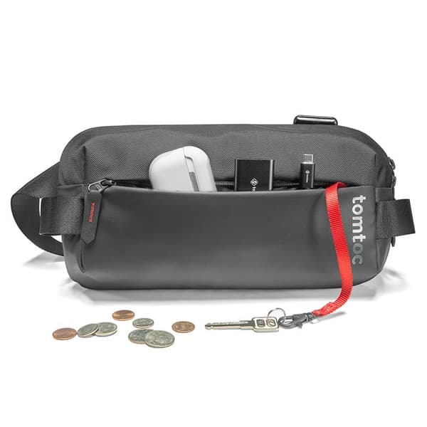 Säckband, 4l, storlek S - Tomtoc Explorer Sling Bag (T21S1D1) - Svart