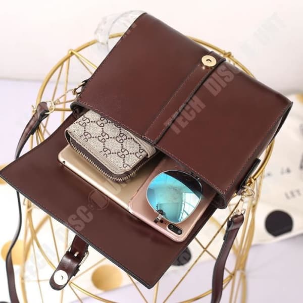 TD® Crossbody-väska för kvinnor Enkel Retro-matchväska En axel liten fyrkantig väska Messenger-väska