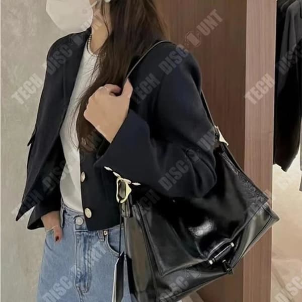 TD® Stor kapacitet läder väska mode dam en-axel ryggsäck underarm ryggsäck diagonal väska pendlarväska