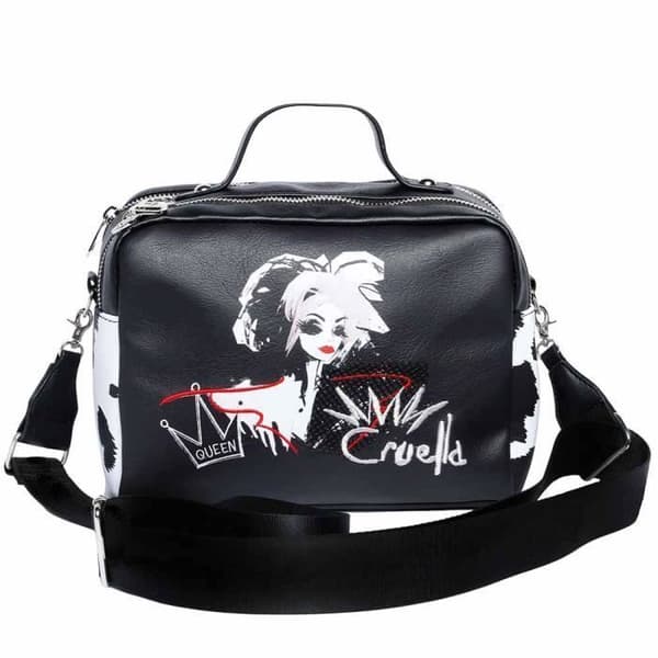 Axelväska - KARACTERMANIA - Cruella d'Enfer Diva Cake - Svart - Dragkedjestängning - 125 cm