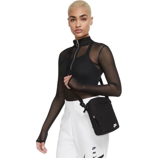 Axelväska - Nike - HERITAGE CROSSBODY - Svart - 100 % polyester - Justerbar rem