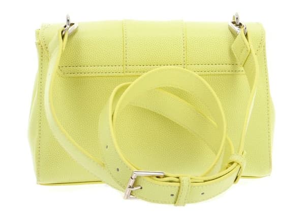 Axelväska - VALENTINO - Divina Crossbody Bag - Ljusgul - 100% polyuretan - 23x15x8 cm