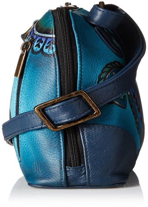 Anuschka - 8109-DPF - Anna av Organiseur i läder med dragkedja, Denim Paisley Floral, One size