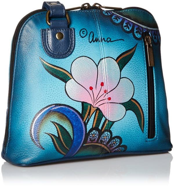 Anuschka - 8109-DPF - Anna av Organiseur i läder med dragkedja, Denim Paisley Floral, One size