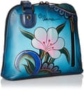 Miniatyrbild 2 av 4: Anuschka - 8109-DPF - Anna av Organiseur i läder med dragkedja, Denim Paisley Floral, One size