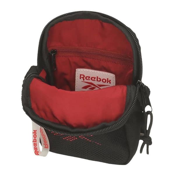 Reebok - 8725121 - Portland Sac Messenger Petit Noir 12 x 17 x 2,5 cm Polyester, Noir, Talla única, Petite bandoulière