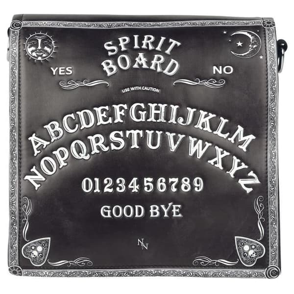 Sack med axelrem - NEMESIS NOW - Spirit Board - Svart/vit - 100% polyuretan - One size