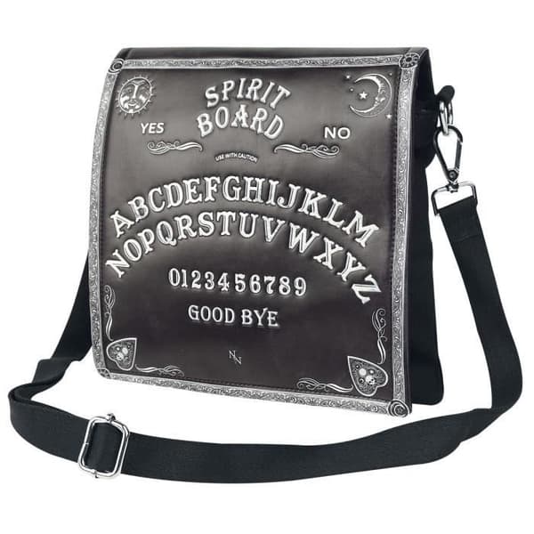 Sack med axelrem - NEMESIS NOW - Spirit Board - Svart/vit - 100% polyuretan - One size