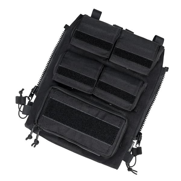 Taktisk Pouch Panel, Holdbart Nylon Materiale, Fleksibelt Monteringssystem,SortSort