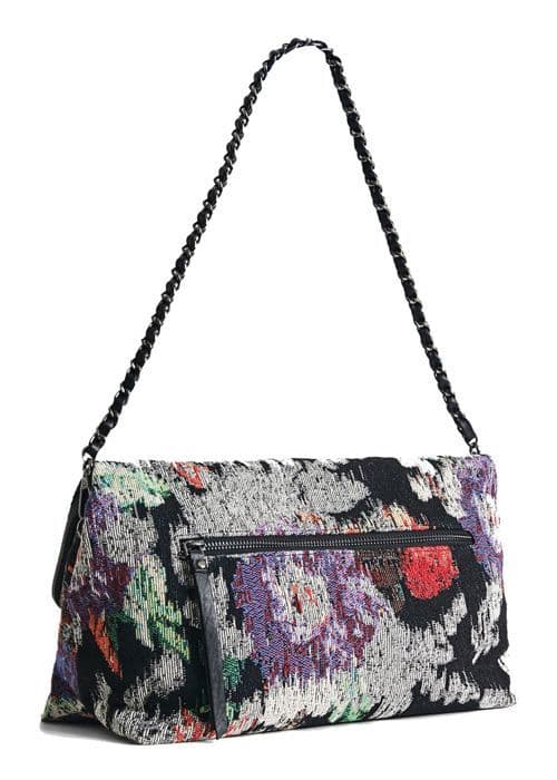 Axelväska - Desigual - Phantom Venecia Maxi - Vit/Lila - One Size - Dam
