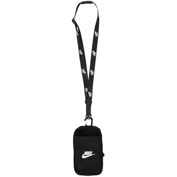Axelväska - NIKE - Club Phone - Svart - Touchscreen-kompatibel - RibStop