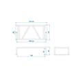 Miniatyrbillede 2 af 5: Trailer brandsikring 238x132x58mm blank