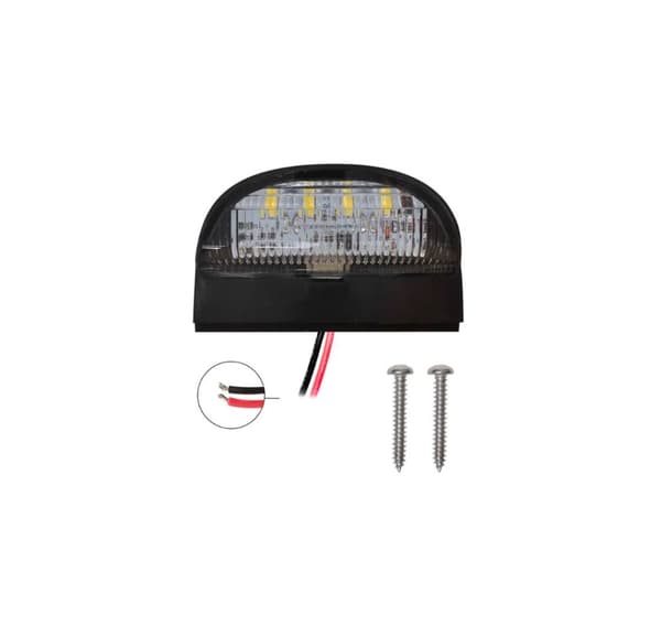 Nummerskiltlys 72x50mm 4LED