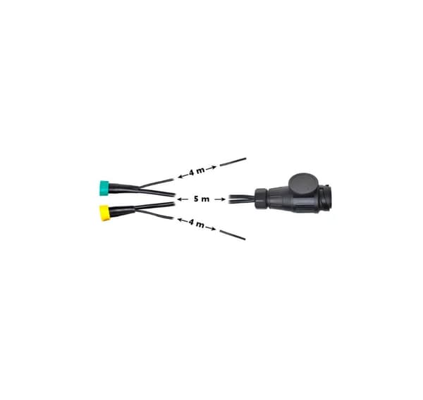 Ledningsnet 5m 13pin + 2x5pin +4m DC