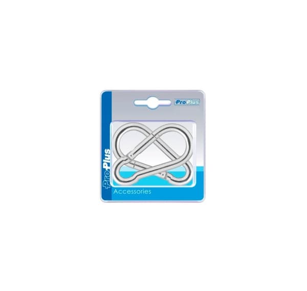 Karbinhake 8x80mm 2st metall