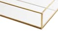 Miniatyrbillede 6 af 6: Dekorativ Bakke Guld Metal og Glas Rektangulær 30 x 20 cm Accentstykke