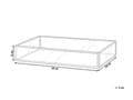 Pikkukuva 3 / 6: Koristetarjotin kulta lasi metalli 30 x 20 x 6 cm peilattu pohja moderni glamour tyyli