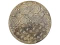 Miniatyrbillede 1 af 6: Dekorativ Bakke Guld Metal Gennembrudt Rund 49 cm Retro Glamourøs Stil